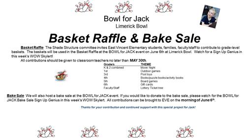 Basket Raffle & Bake Sale Basket Raffle & Bake Sale